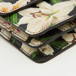 مملوكة مسبقًا Dolce & Gabbana Multicolor Floral Print Leather Flap Chain Crossbody Bag