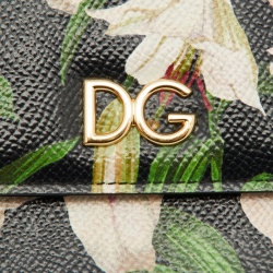 مملوكة مسبقًا Dolce & Gabbana Multicolor Floral Print Leather Flap Chain Crossbody Bag
