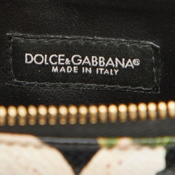 مملوكة مسبقًا Dolce & Gabbana Multicolor Floral Print Leather Flap Chain Crossbody Bag