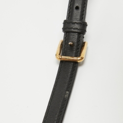 مملوكة مسبقًا Dolce & Gabbana Black/Brown Leopard Print Coated Canvas and Leather Sicily 62 Tote