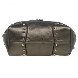 Pre Owned Dolce and Gabbana Bronze Leather Hobo