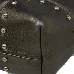 Pre Owned Dolce and Gabbana Bronze Leather Hobo