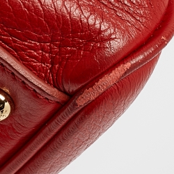 مملوكة مسبقًا Dolce & Gabbana Red Leather Miss Sicily Tote
