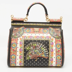 Pre Owned حقيبة دولتشي أند غابانا ميس سيسيلي تشوس لوف متوسطة بيد علوية جلد أحمر