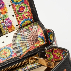 Pre Owned حقيبة دولتشي أند غابانا ميس سيسيلي تشوس لوف متوسطة بيد علوية جلد أحمر