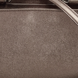 Pre Owned Dolce & Gabbana Metallic Leather Sicily Tote