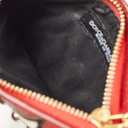 Pre Owned Dolce & Gabbana Multicolor Leather DG Boom Zip Purse
