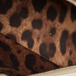 مملوكة مسبقًا Dolce & Gabbana Beige Leather Small Miss Sicily Top Handle Bag