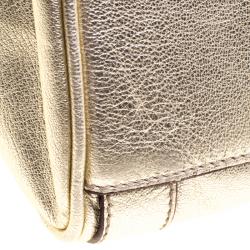 Dolce and Gabbana Silver Leather Miss Easy Way Boston Bag