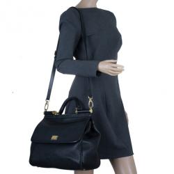 مملوكة مسبقًا Dolce and Gabbana Black Miss Sicily Tote