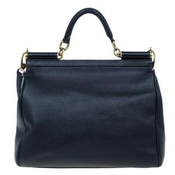 مملوكة مسبقًا Dolce and Gabbana Black Miss Sicily Tote