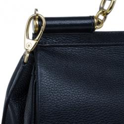 مملوكة مسبقًا Dolce and Gabbana Black Miss Sicily Tote