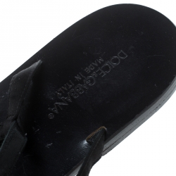 Pre Owned Dolce and Gabbana Multicolor Crystal Embellished Ankle Strap Flat Thong Sandals Size 39