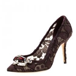 dolce and gabbana lace pumps