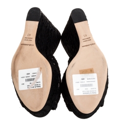 مملوكة مسبقًا صندل سلايد  دولتشي أند غابانا بروكاد مزين بورود بكعب روكي 