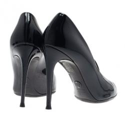 مملوكة مسبقًا Dolce and Gabbana Black Patent Pumps Size 39