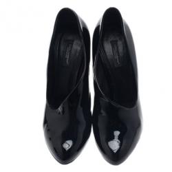 مملوكة مسبقًا Dolce and Gabbana Black Patent Pumps Size 39