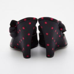 Pre Owned Dolce and Gabbana Polka Dot Wedges Size 36