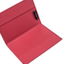 مملوكة مسبقًا Dolce and Gabbana Red Leather Passport Holder
