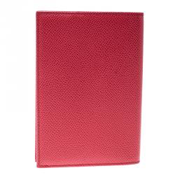 مملوكة مسبقًا Dolce and Gabbana Red Leather Passport Holder