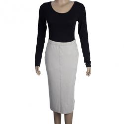 مملوكة مسبقًا Donna Karan Grey Tube Skirt S