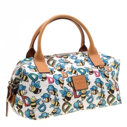 Dooney & Bourke Multicolor Bumble Bee Canvas Satchel