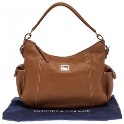 Dooney & Bourke Tan Pebbled Leather Hobo 