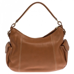 Dooney & Bourke Tan Pebbled Leather Hobo 