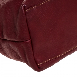 Dooney and Bourke Burgandy Leather Shoulder Bag