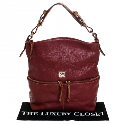 Dooney and Bourke Burgandy Leather Shoulder Bag