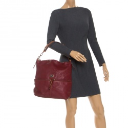 Dooney and Bourke Burgandy Leather Shoulder Bag