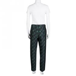 Dries Van Noten Cordo Metallic Floral Brocade Trousers M