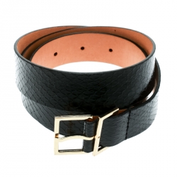 Dsquared2 Black Python Belt Size 85 CM