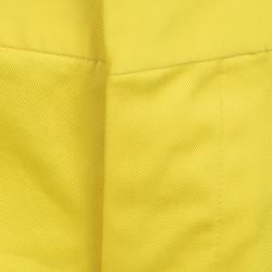 Dsquared2 Yellow Stretch Cotton Cropped Trousers M