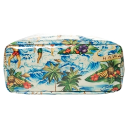 Pre Owned Dsquared2 Multicolor PVC Medium Hawaiian Rocker Crystal Tote