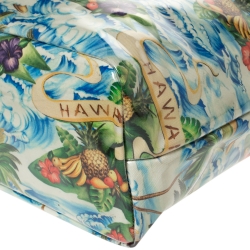 Pre Owned Dsquared2 Multicolor PVC Medium Hawaiian Rocker Crystal Tote