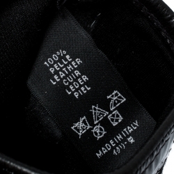 Pre Owned Dsquared2 Black Patent and Leather Gloves M