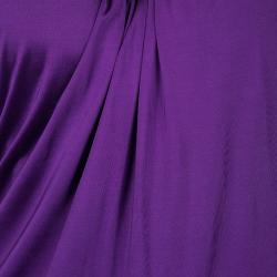 Dsquared2 Purple Sleeveless Backless Draped Dress M