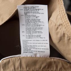 Pre Owned Dsquared2 Khaki and White Splattered Cargo Pocket Detail Tank Mini Dress S