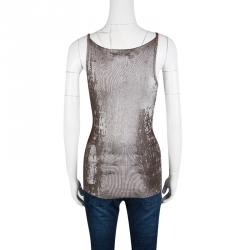DSquared2 Metallic Sleeveless Knit Top M