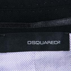 Pre Owned Dsquared2 Black Wool Contrast Lined Tailored Blazer M