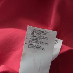 Pre Owned Dsquared2 Coral Pink Jersey Knit V Neck Sheath Dress M