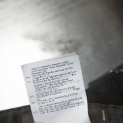 Pre Owned Dsquared2 Black Distressed Denim Splatter Bleach Detail Short Skirt S