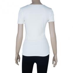 Dsquared2 White V-Neck Top S