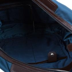 Dsquared2 Brown Leather and Nylon Travel Tote