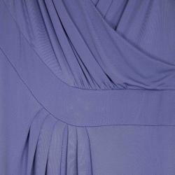 Pre Owned Elie Saab Lilac Stretch Maxi Cocktail Dress M