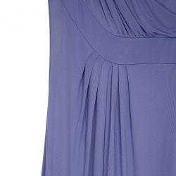 Pre Owned Elie Saab Lilac Stretch Maxi Cocktail Dress M