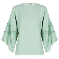 Elie Saab Mint Wide-Sleeved Top L