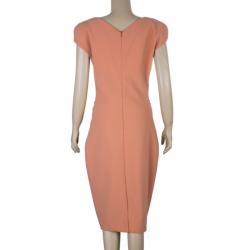 Pre Owned Elie Saab Apricot Bow Dress S