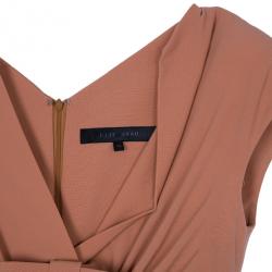 Pre Owned Elie Saab Apricot Bow Dress S